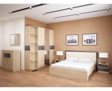 Мадлен, Спальня Комплект-1, Дуб Шале серебро [Мадлен]